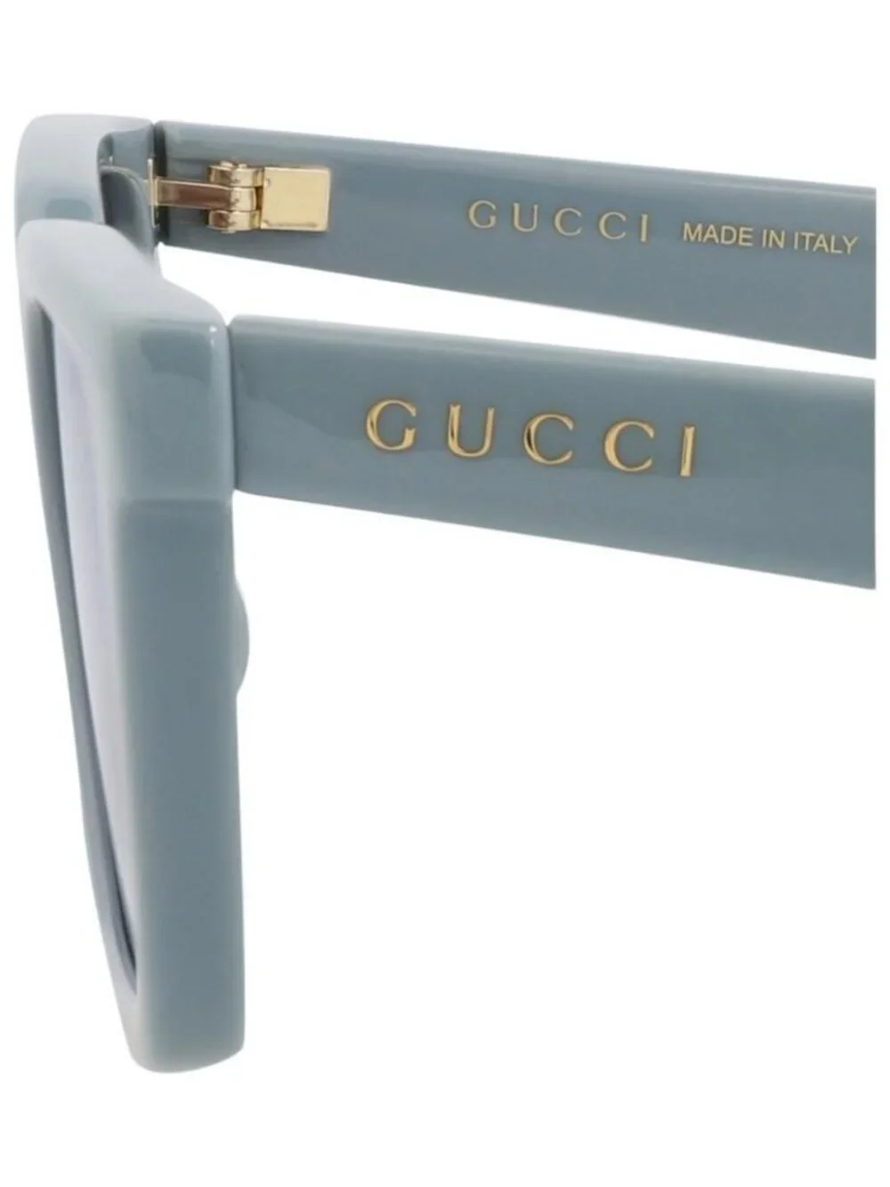 New Gucci Mens Square/Rectangle Light Blue Light Blue Violet Fashion Designer Ey